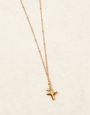 Lost Souls Star Pendant Necklace In Gold