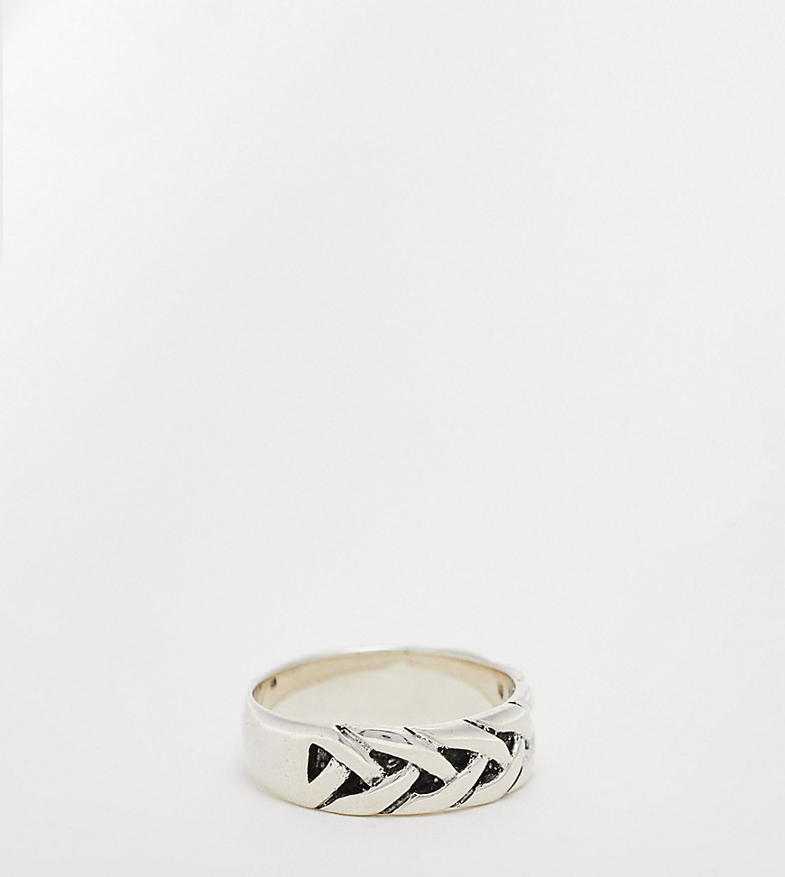 Lost Souls sterling silver braid ring
