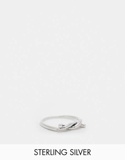 Lost Souls sterling silver knot ring - view 1