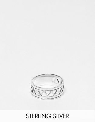 Lost Souls sterling silver textured ring | ASOS