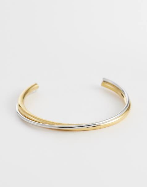 Lost Souls - Verstrengelde armband van 18kt verguld roestvrij staal met gemengde metalen - view 1