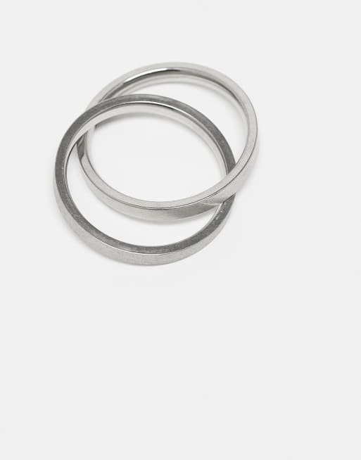 Lost Souls - Verweven ringen in roestvrij staal met satijn-finish, 3 van 3