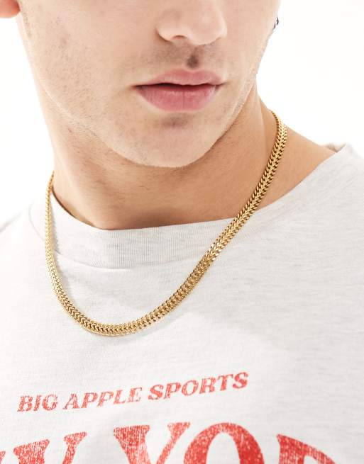 Lost Souls vintage inspired chain necklace in 18k gold plate