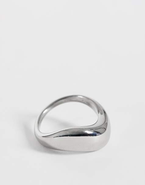 Lost Souls wavy ring in stainless steel - view 1