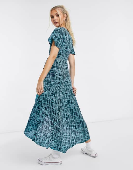 Lottie And Holly - Vestito a portafoglio a pois, 2 di 4