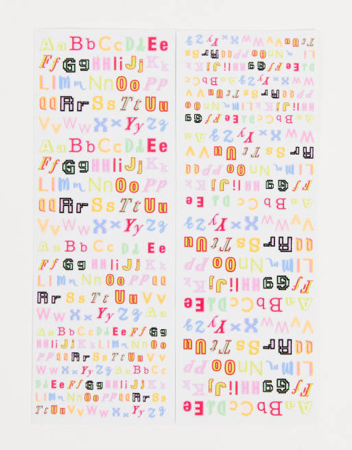 Lottie London - Adesivi per unghie Stick To It - Alphabet, 4 di 4