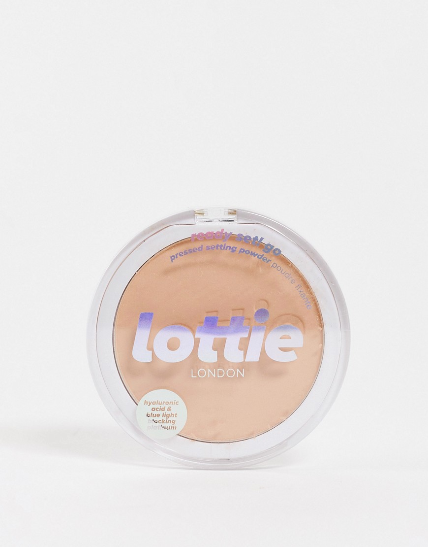Lottie London Ready Set Go Pressed Powder - Warm Translucent-Clear