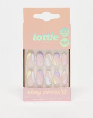 Lottie London Stay Press'd False Nails - Pastel Dream
