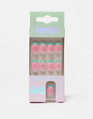 Lottie Lottie London Stay Press'd False Nails - Watermelon-Multi