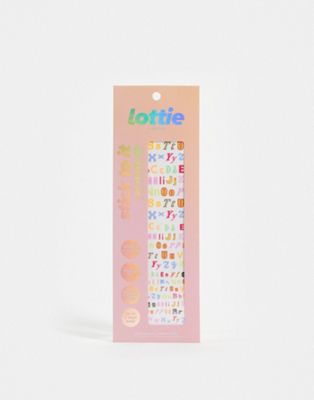 Lottie London Stick To It Nail Stickers - Alphabet - ASOS Price Checker