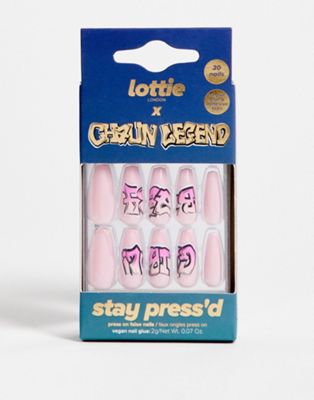 Lottie London X Chaun Legend Stay Press'd False Nails - Baby Girl