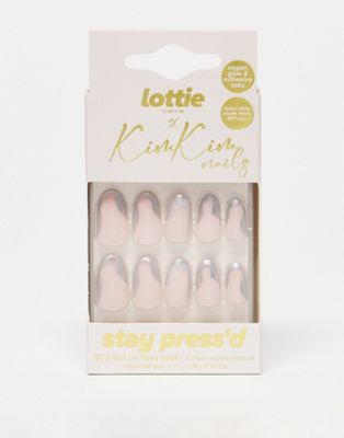 Lottie London X KimKim Stay Press'd False Nails - Groovy Chrome - ASOS Price Checker