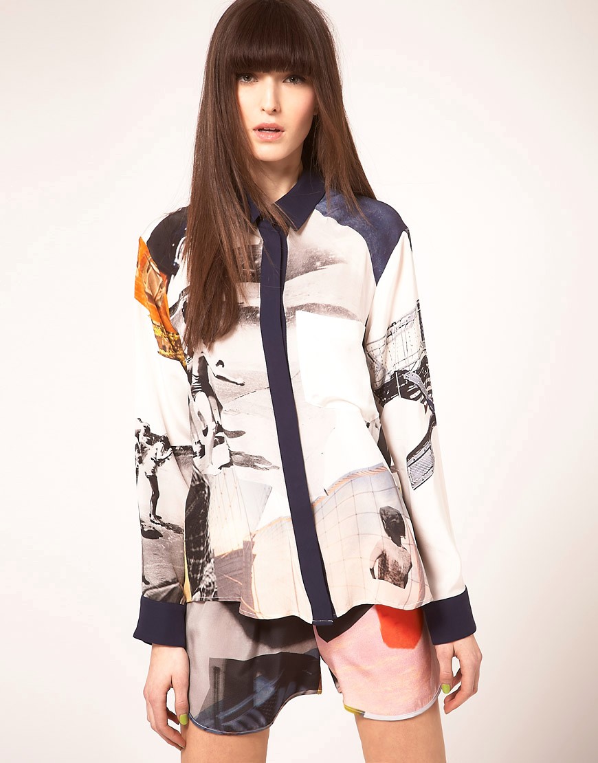 Louise Amstrup Shirt With All Over Roxy Print-Multi