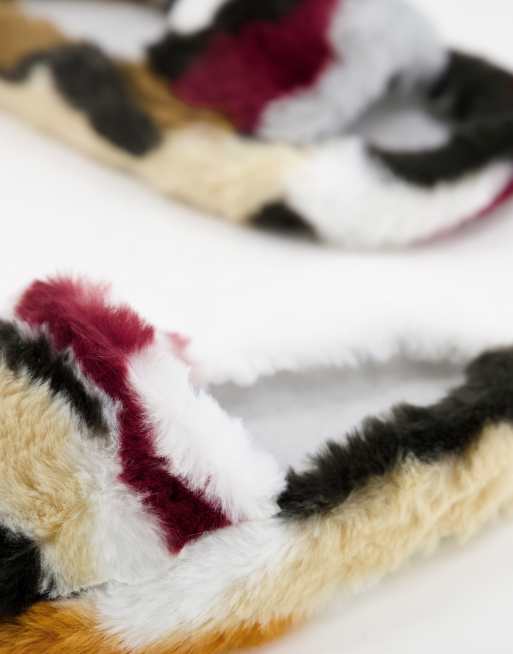 Loungeable bar super fluffy slipper in multi, 2 of 4
