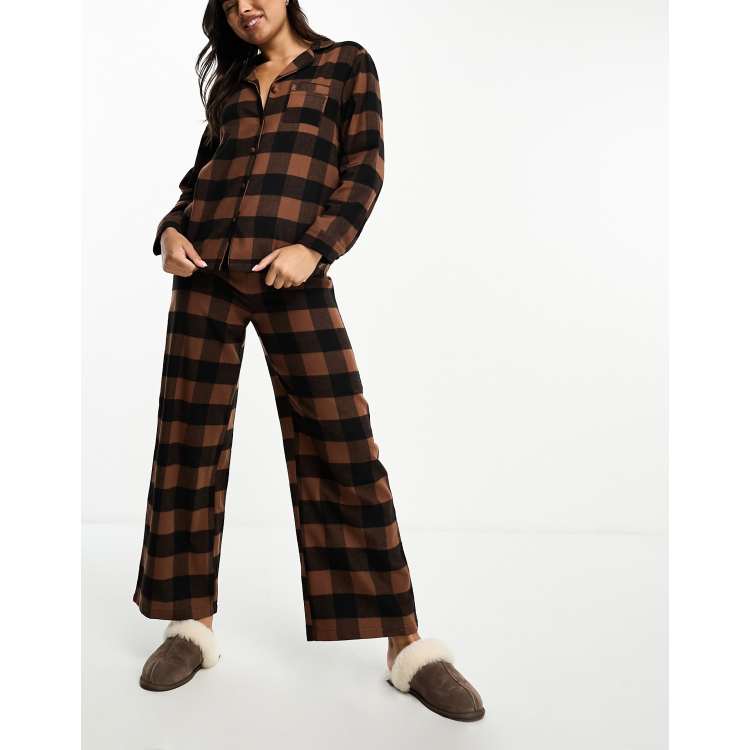 Brushed Cotton Checked Pyjama Set