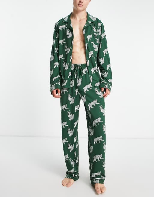 Tiger Pajama Pants Set