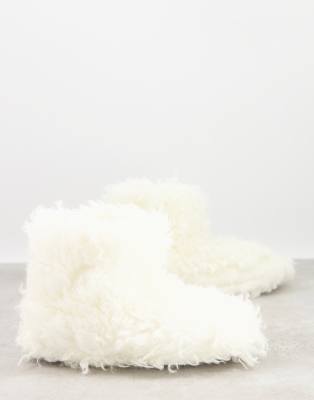 bottines fausse fourrure