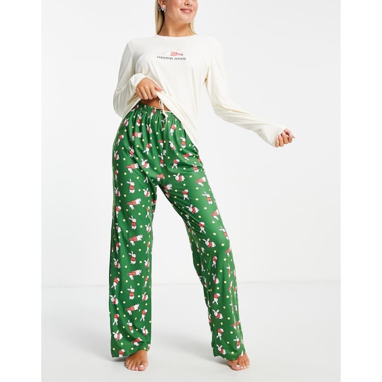 Ugly sweater pajama discount set