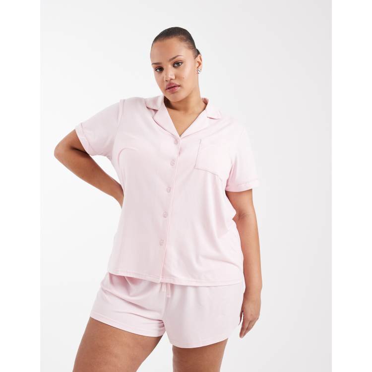 Maglia casual a maniche corte con scollo rotondo, tinta unita, Crop Top Estate, da donna, in raso, elegante, sexy, estiva, da donna, colore nero, rosa intenso, S