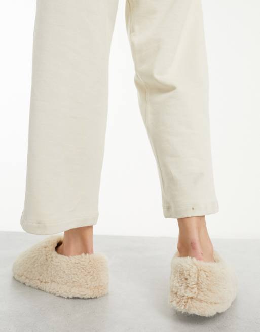 Borg mule slippers new arrivals