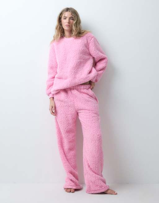 Loungeable cosy snuggle lounge set in pink, 2 of 4