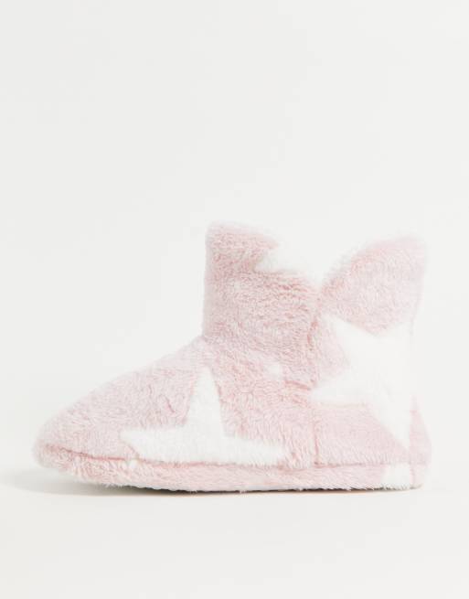 Women's Emily Puff Scuff Slippers - Stars Above™ Pink XL