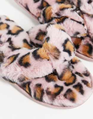 dalmation print slippers