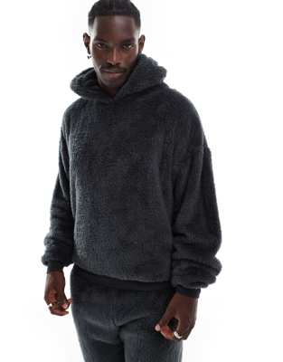 Loungeable Loungeable fleece hoodie in grey