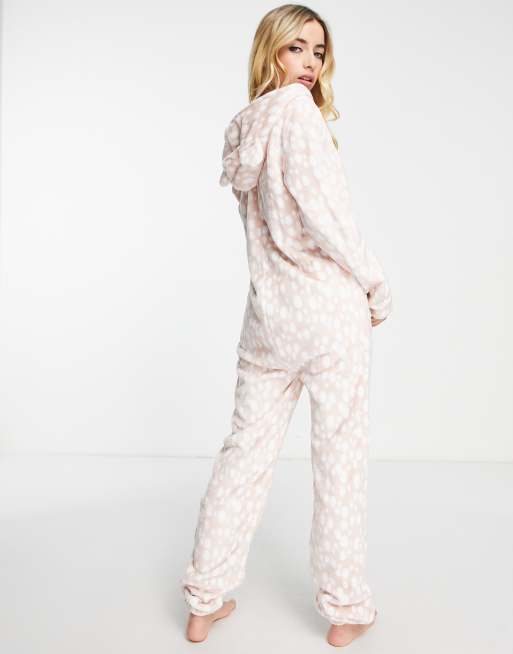 Loungeable star print fluffy twosie, ASOS