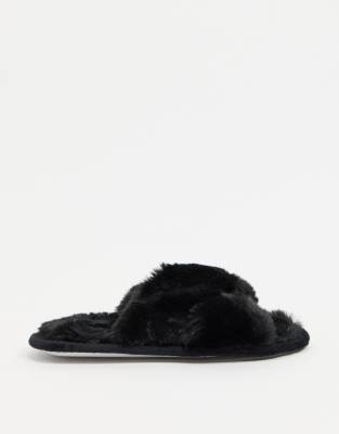 cross front slippers