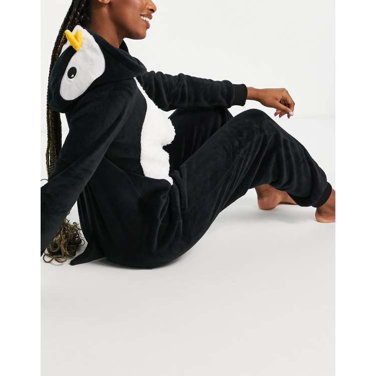 Fluffy penguin onesie hotsell