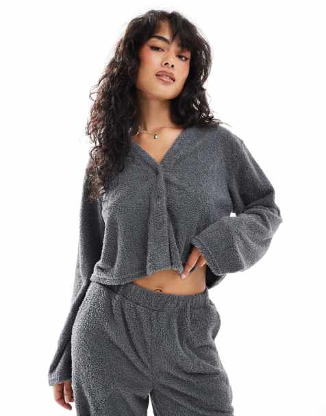 Loungeable - Gilet duveteux doux au toucher - Gris - view 1