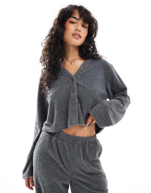 Loungeable - Gilet duveteux doux au toucher - Gris