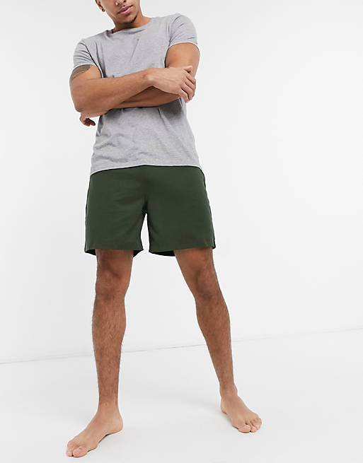 Loungeable - Kakifarvede loungeshorts