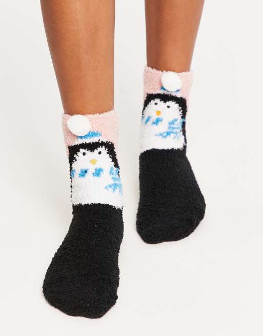 Loungeable - Kerstmis - Cadeauset met penguin met ijsbeer in wit