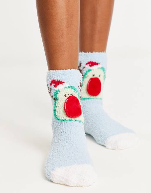 Loungeable - Kerstsokken met avocado in geschenkdoos