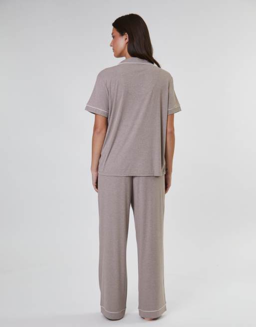 Loungeable - Ladies - Ensemble pyjama côtelé - Avoine, 4 de 4