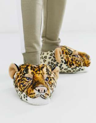 leopard print slippers asos