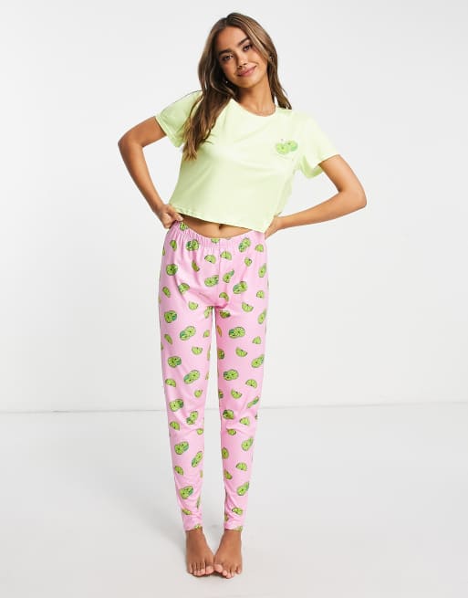 Cropped on sale pajama pants