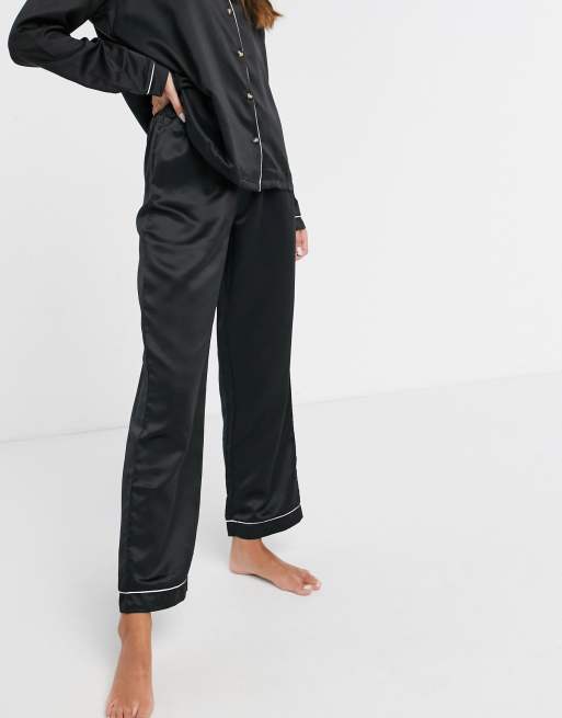 Black discount pyjama trousers