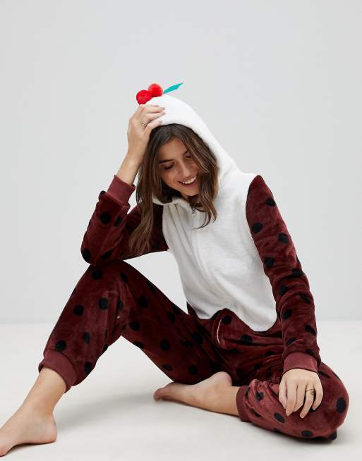 Loungeable - Onesie pudding de Noël en 3D