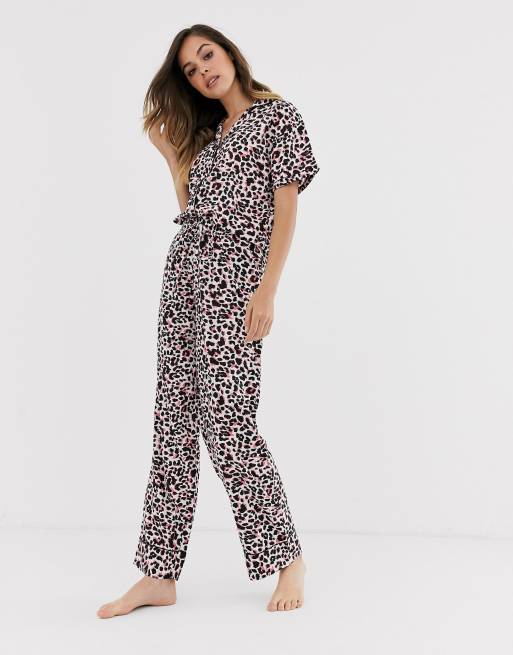 Loungeable - Pyjama à imprimé léopard, 4 de 4