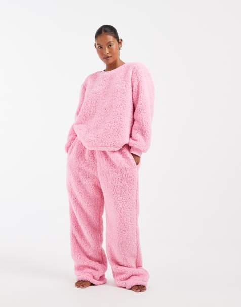 Loungeable Petite cosy snuggle lounge set in pink - view 1