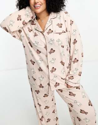 Amaxer Tweedelige pyjama voor heren, katoenen pyjamaset