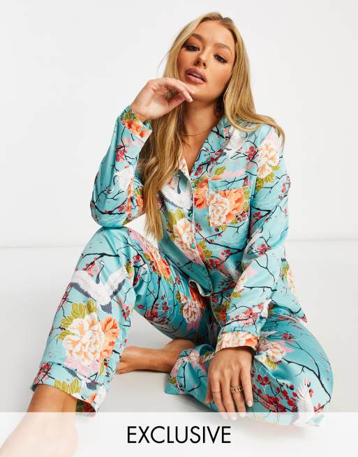 Floral discount print pajamas