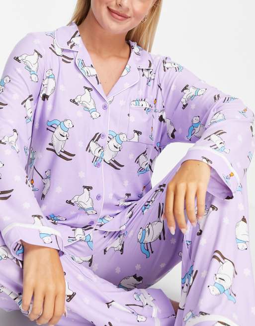 PJ Salvage Polar Bear Pajama Set