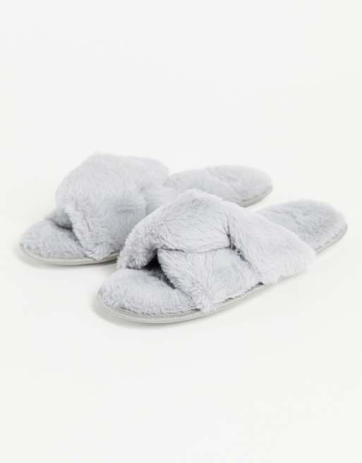 Slippers cheap met imitatiebont