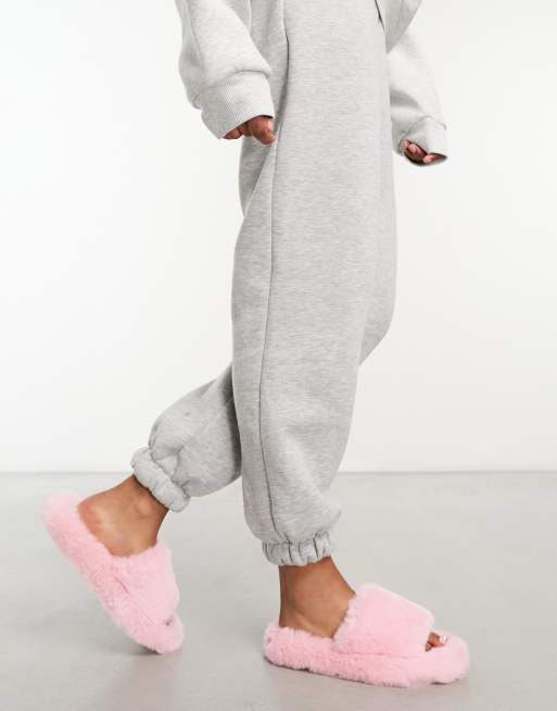 Baby pink slippers sale