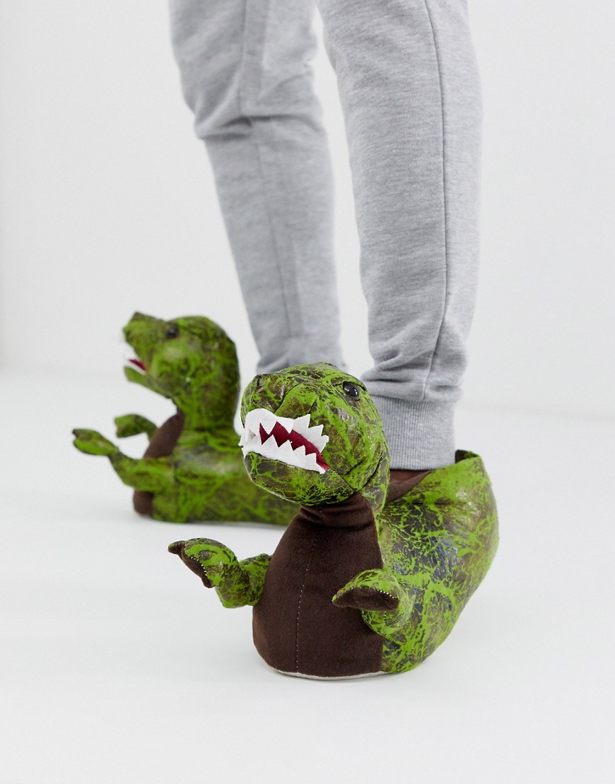 Loungeable - T-rex pantoffels-Groen