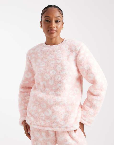 Loungeable Dames Borg Cross Over Pantoffels Roze